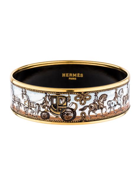 hermes studded cuff bracelet|vintage Hermes enamel bracelet.